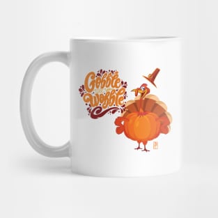 Gobble til you wobble - Happy Thanksgiving Day - Funny Turkey Mug